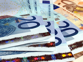 Image showing Euro notes