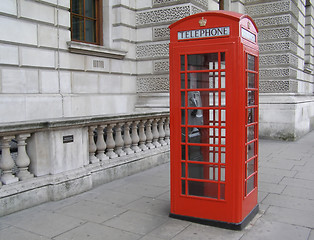 Image showing London telephone box