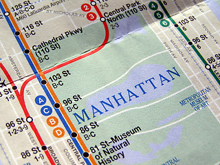 Image showing New York subway map