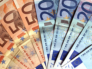 Image showing Euro notes