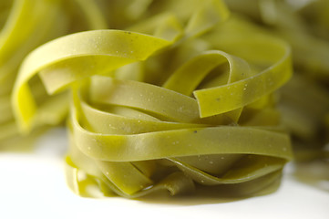 Image showing Green noodles