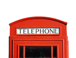 Image showing London telephone box