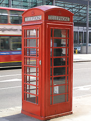 Image showing London telephone box