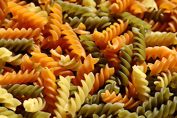 Image showing Colorful pasta