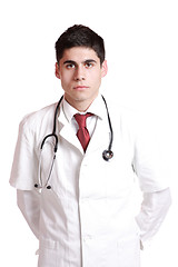 Image showing Doctor with stethoscope