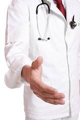 Image showing Doctor with stethoscope