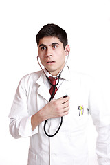 Image showing Doctor with stethoscope