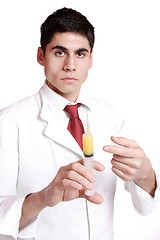 Image showing doctor holding syringe