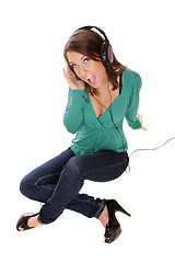 Image showing  Listening to Music