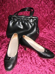 Image showing Vintage shoes and purse