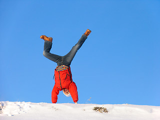 Image showing Winter cartwheel