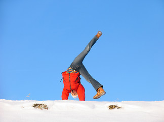 Image showing Winter cartwheel