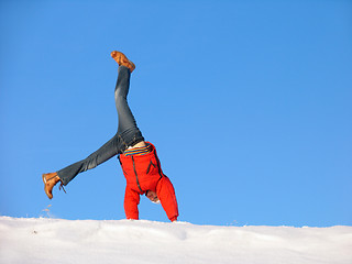 Image showing Winter cartwheel