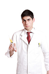 Image showing doctor holding syringe