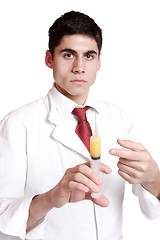 Image showing doctor holding syringe