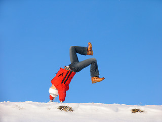 Image showing Winter cartwheel