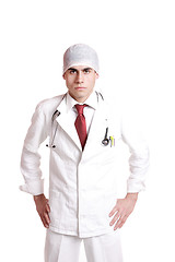 Image showing Doctor with stethoscope