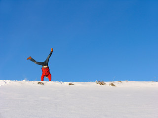 Image showing Winter cartwheel