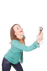 Image showing woman talking a picture