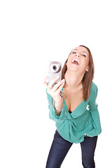 Image showing woman talking a picture