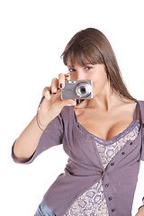 Image showing woman talking a picture