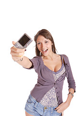 Image showing woman talking a picture