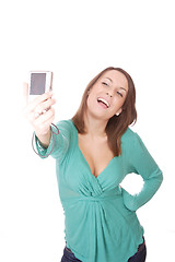 Image showing woman talking a picture