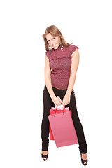 Image showing happy woman with shopping bags