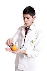 Image showing Doctor with stethoscope