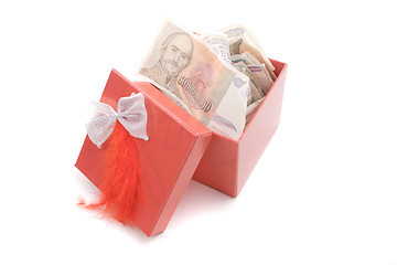 Image showing christmas gift boxes isolated 