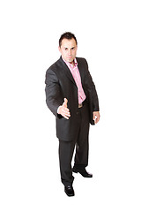 Image showing Young business man ready to set a deal 