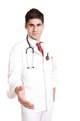 Image showing Doctor with stethoscope