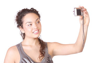 Image showing woman talking a picture