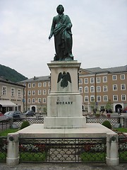 Image showing Mozart statue