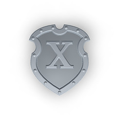 Image showing shield with letter X