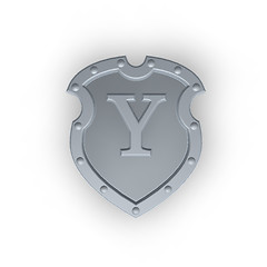 Image showing shield with letter Y
