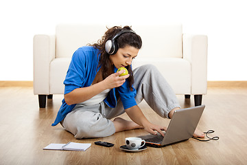 Image showing Working at home