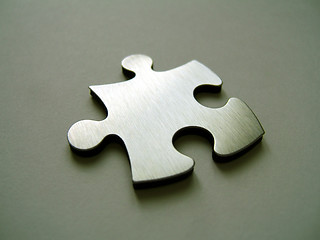 Image showing 3D rendered jigsaw