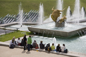 Image showing Tourists Paris