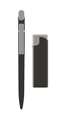 Image showing Pen  Lighter 