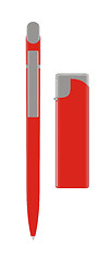 Image showing Pen  Lighter 