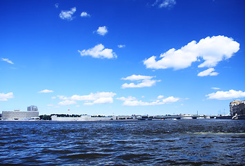 Image showing Neva river in summer