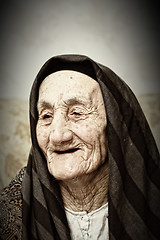 Image showing Smiling elderly woman