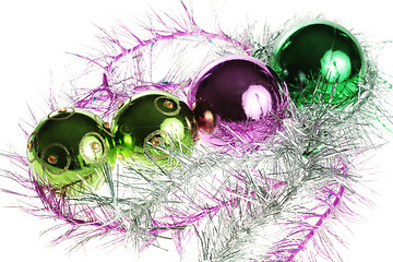 Image showing Christmas balls and decorations