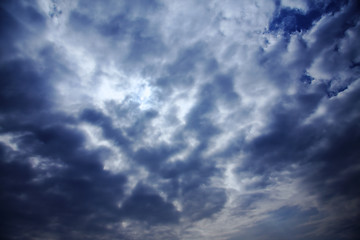 Image showing Stormy cloudscape