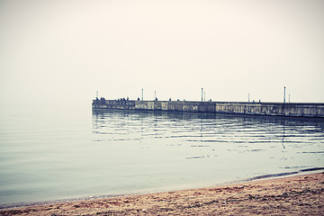Image showing Hazy sea 