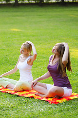 Image showing Yoga in park