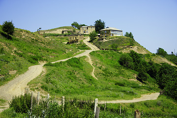 Image showing Houses on hill