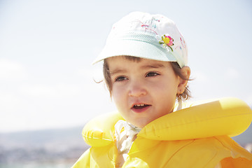 Image showing Girl in life jacket