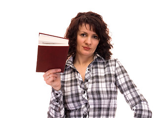 Image showing woman with book